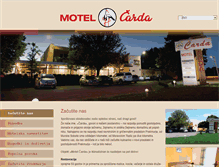 Tablet Screenshot of motel-carda.si